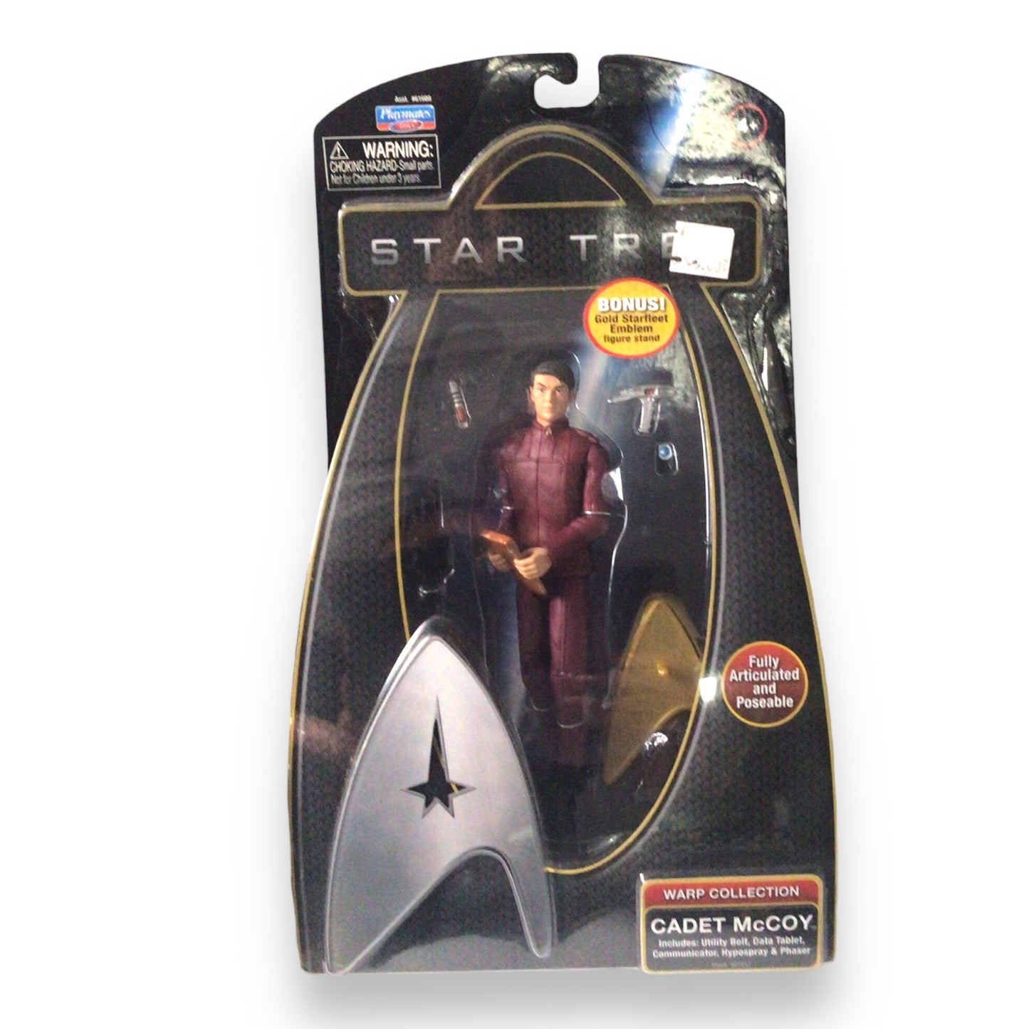 Set of 6 Star Trek Warp Collection Action Figures - Playmates