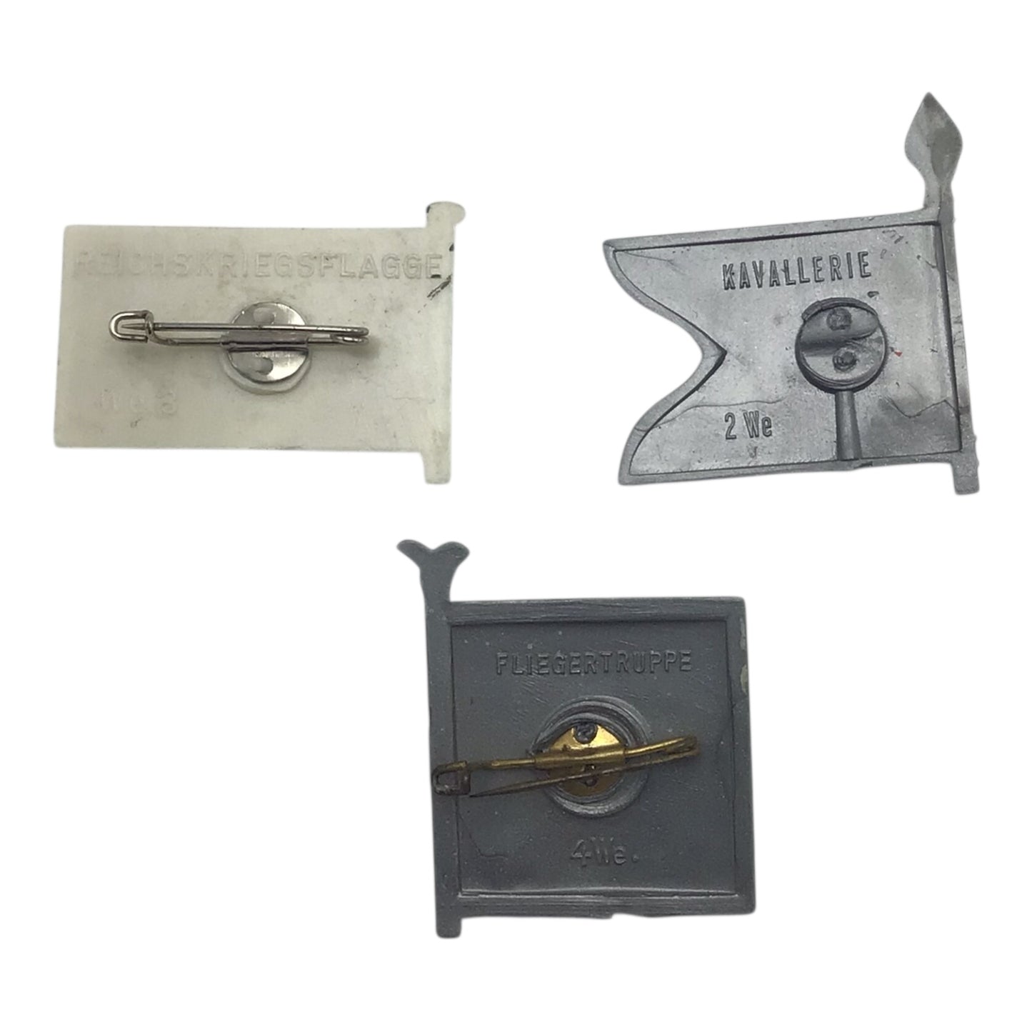 Set of 9 German WW2 WHW (Winterhilfswerk Des Deutschen Volkes) Donation Tinnies