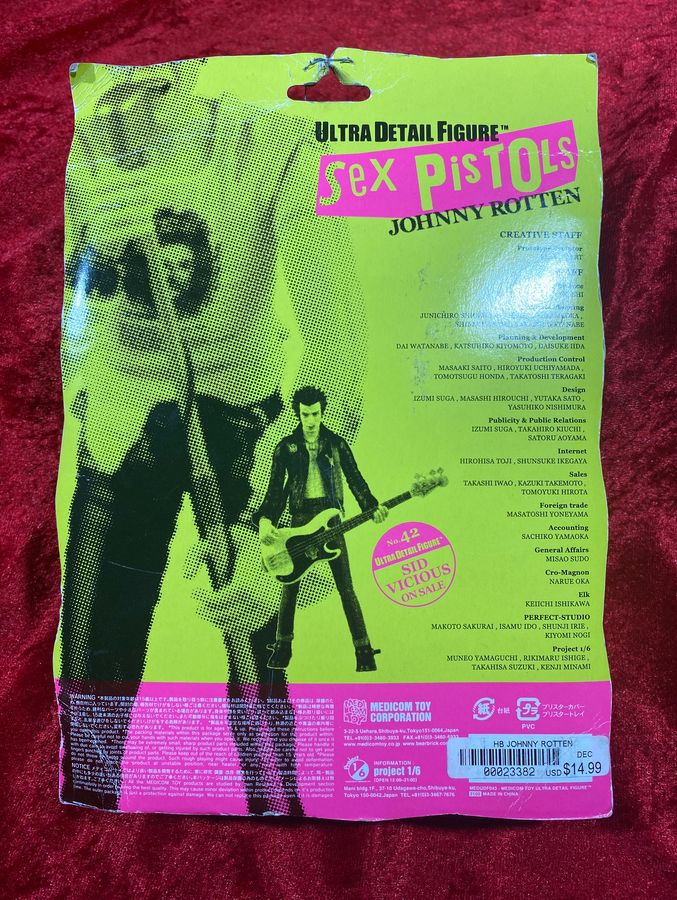 Sex Pistols Johnny Rotten Medicom Action Figure *READ*