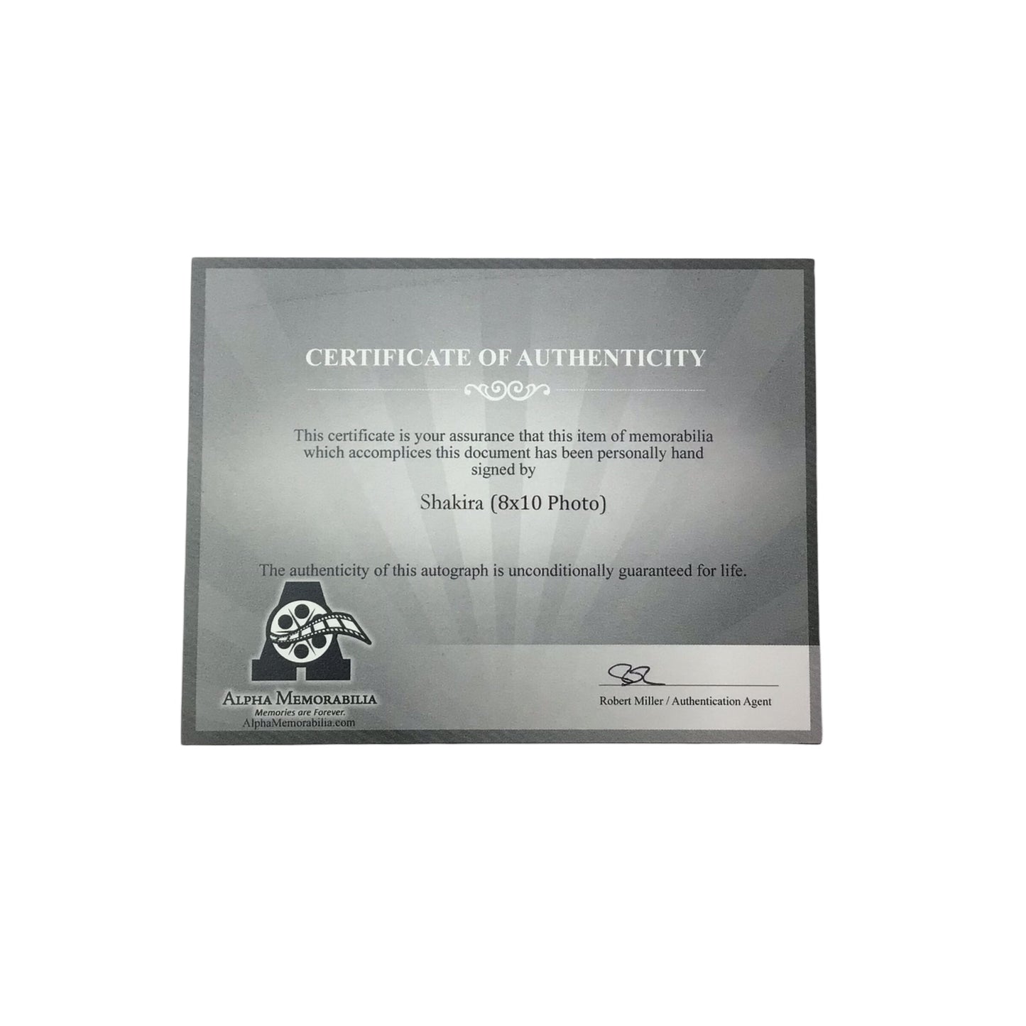 Shakira Signed Photograph with COA - Pop Culture Icon 8x10 Photo