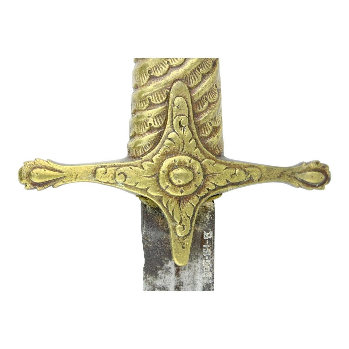 Shamshir Sword with Lion Head Pommel, Ring Mount & Museum Mark B-11-206