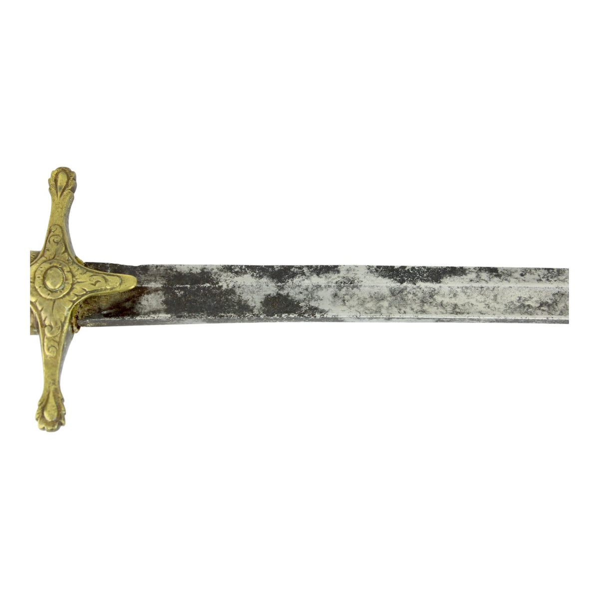 Shamshir Sword with Lion Head Pommel, Ring Mount & Museum Mark B-11-206