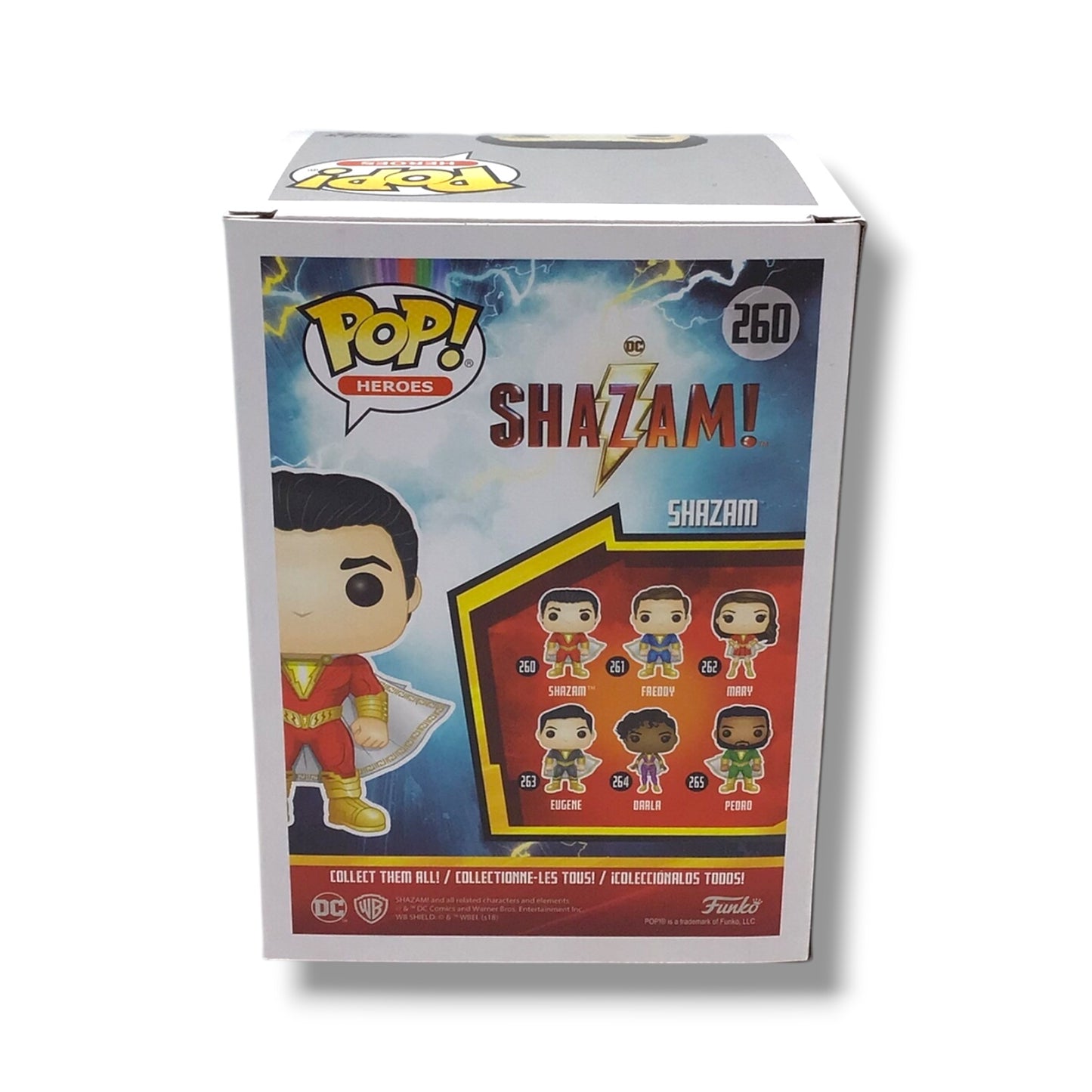 Shazam (#260) Funko POP! | Signed by Zachary Levi (Beckett Certified)