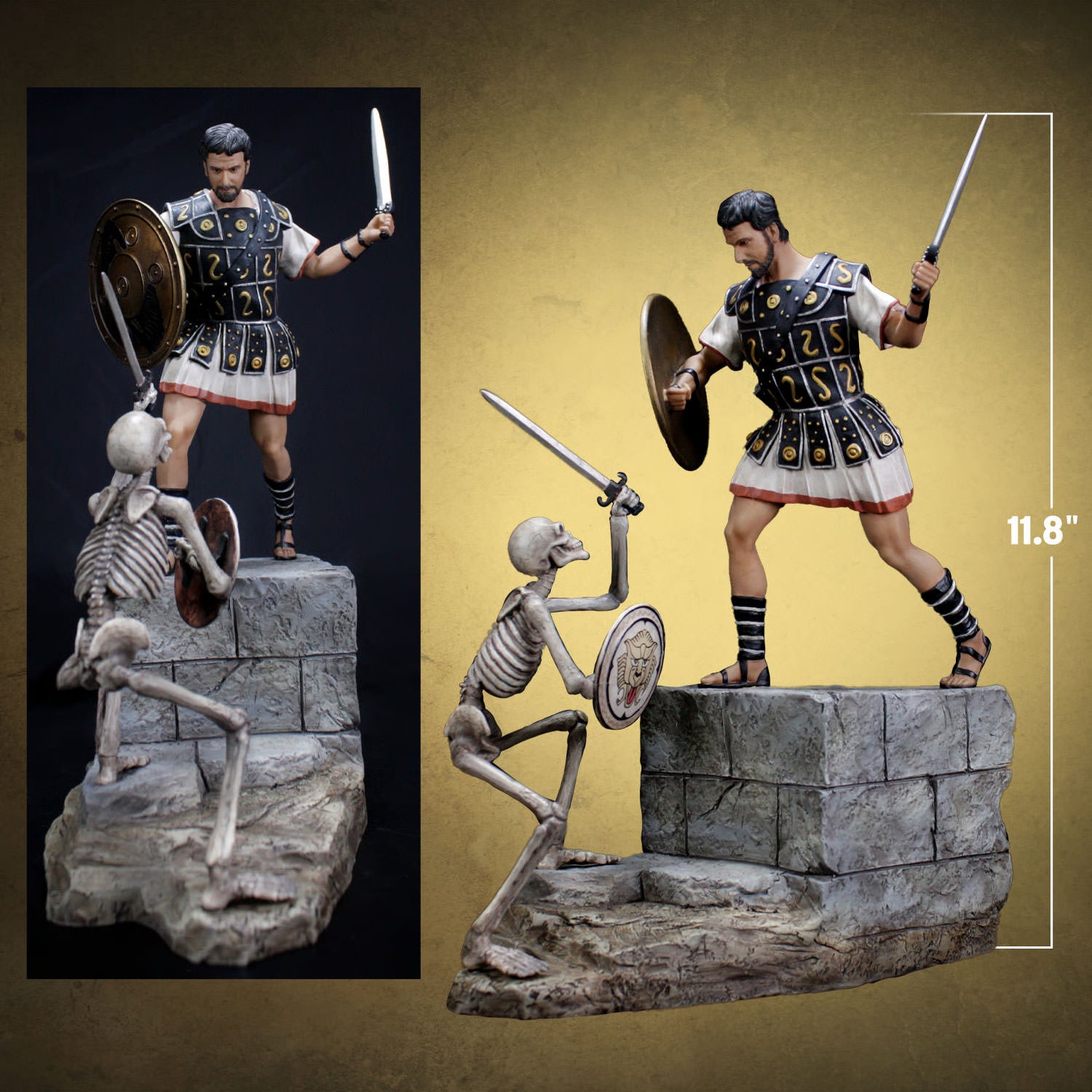 Sideshow Ray Harryhausen's Skeleton Battle Diorama Resin Statue