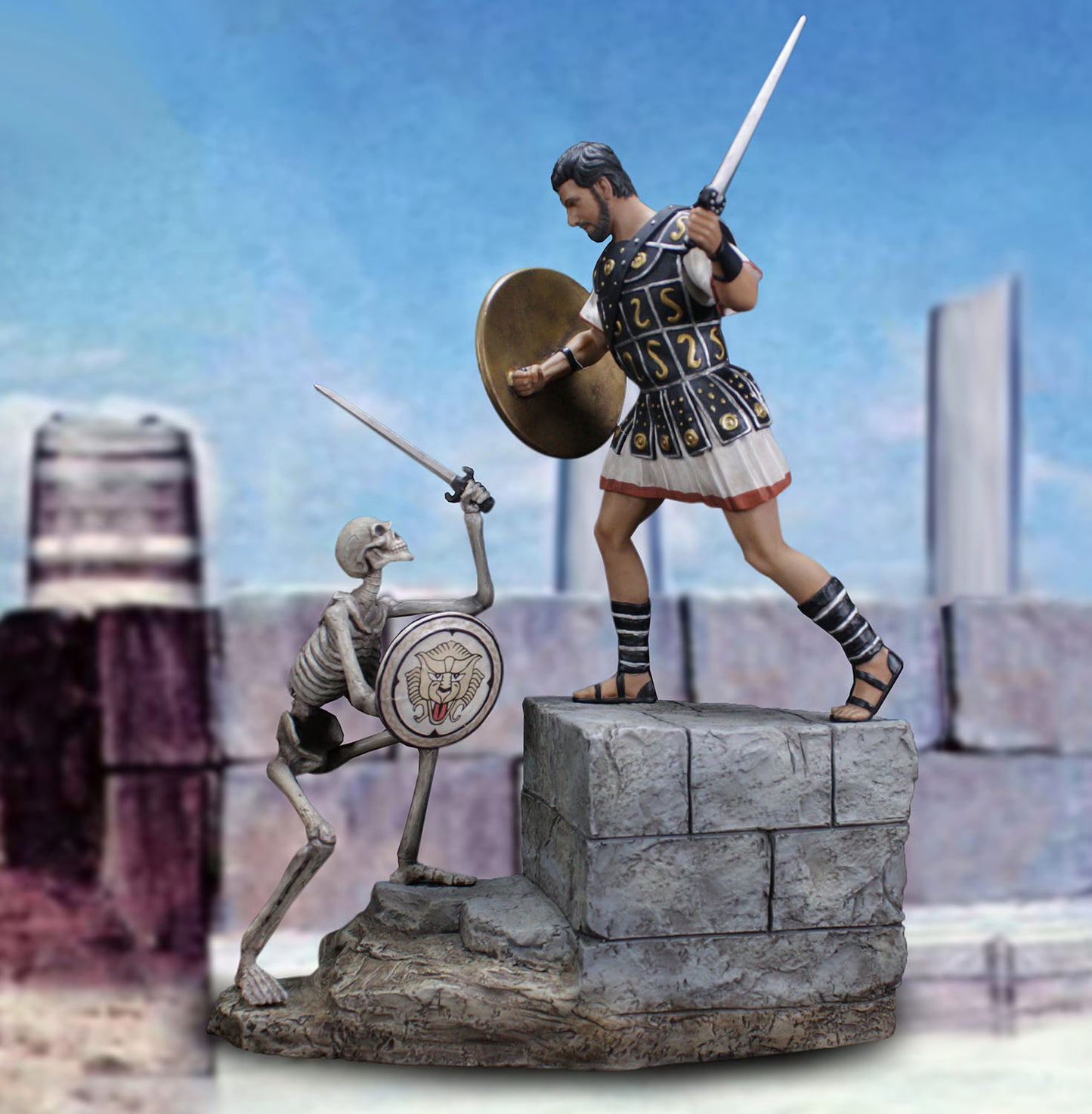 Sideshow Ray Harryhausen's Skeleton Battle Diorama Resin Statue