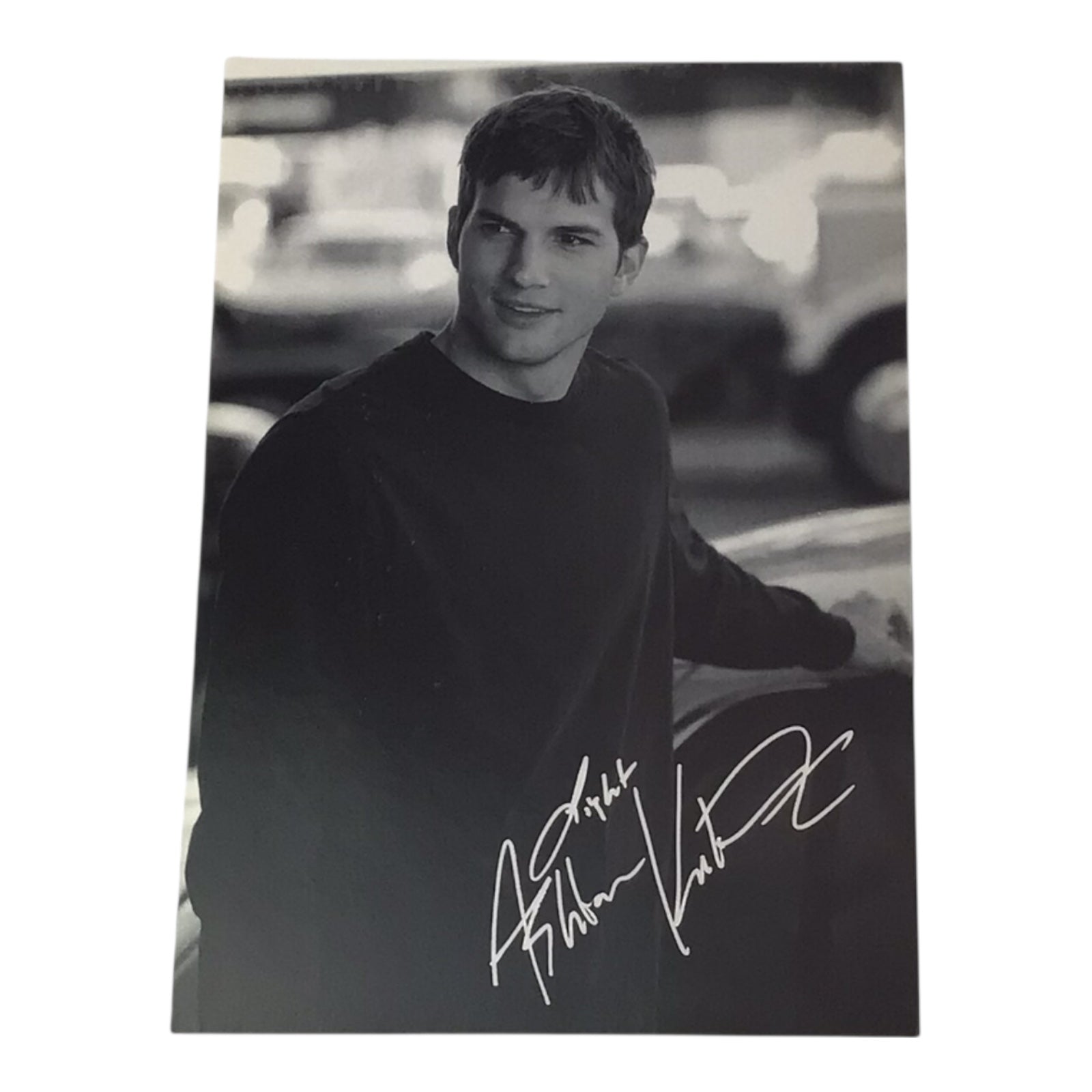 Signed Ashton Kutcher Photograph with Signature