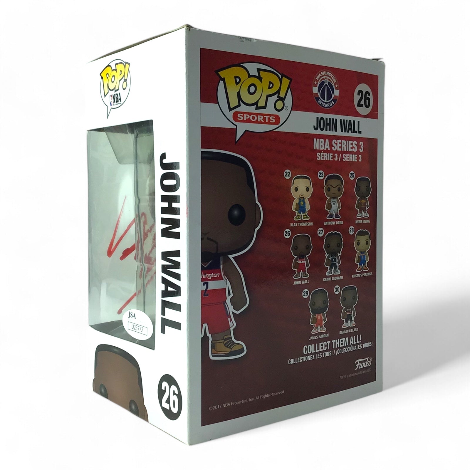 Signed Funko POP #26 NBA John Wall Figurine - JSA Certified Collectible