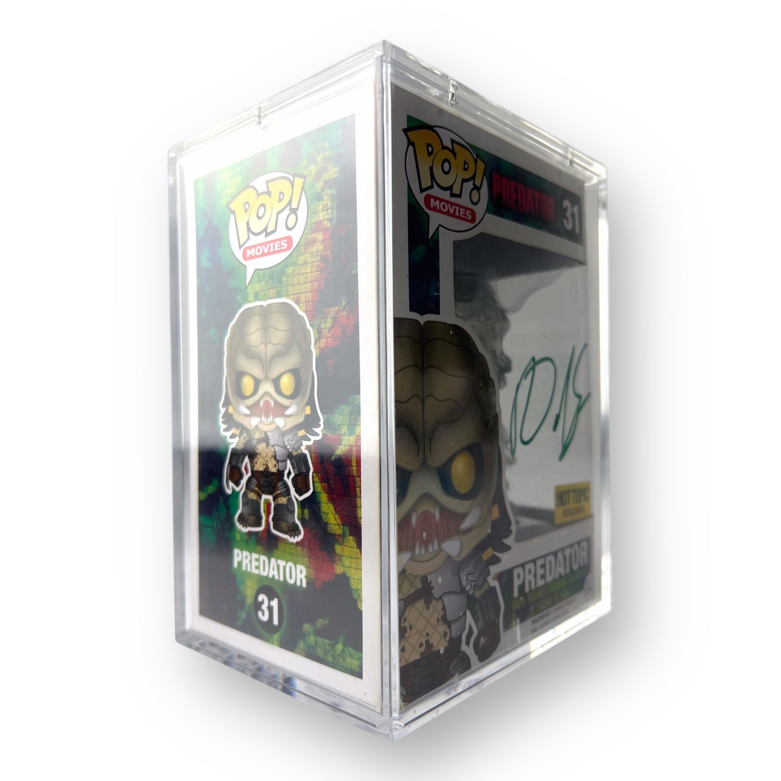 Signed Funko POP #31 Predator Figure by R. David Smith - Hard Case, JSA Certified