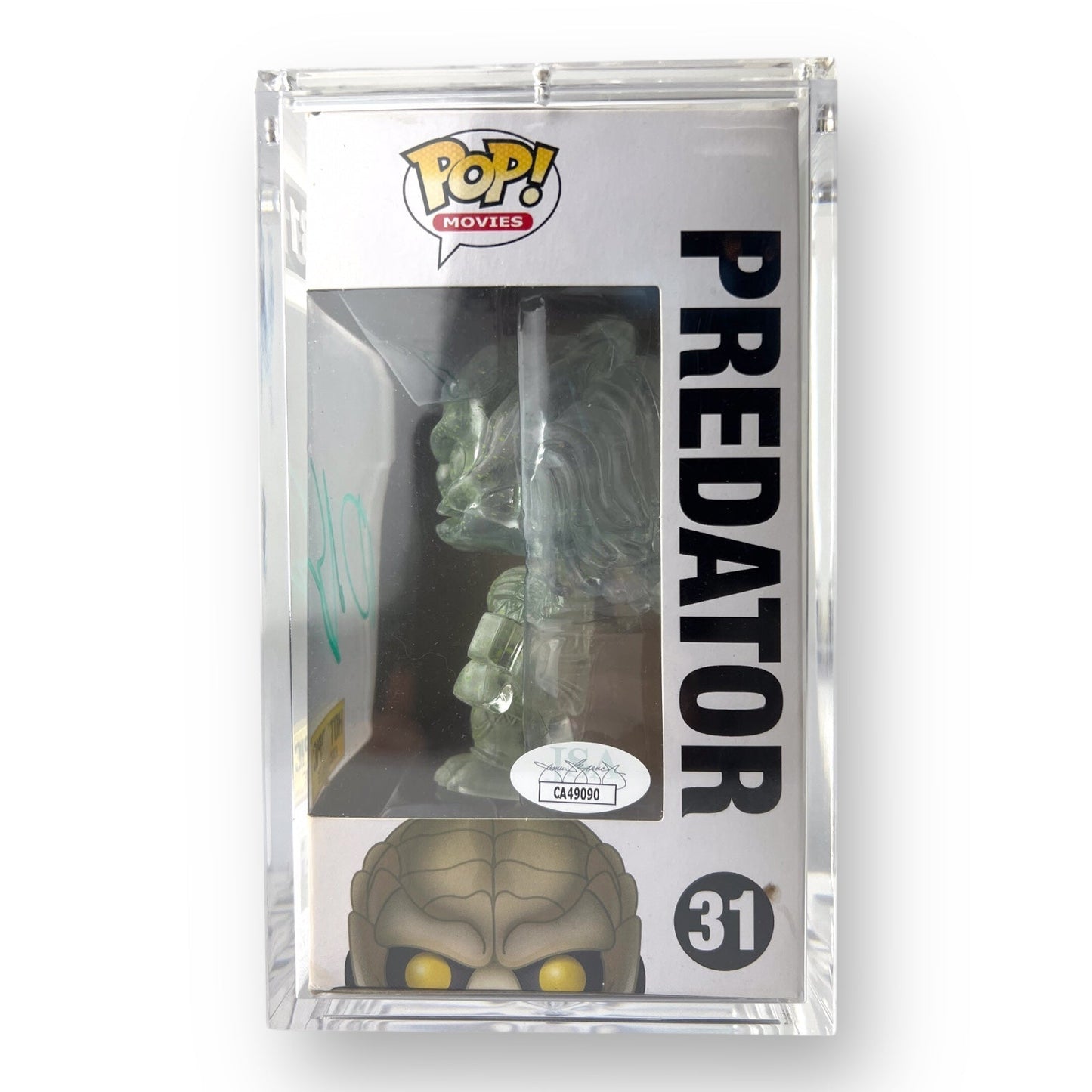 Signed Funko POP #31 Predator Figure by R. David Smith - Hard Case, JSA Certified