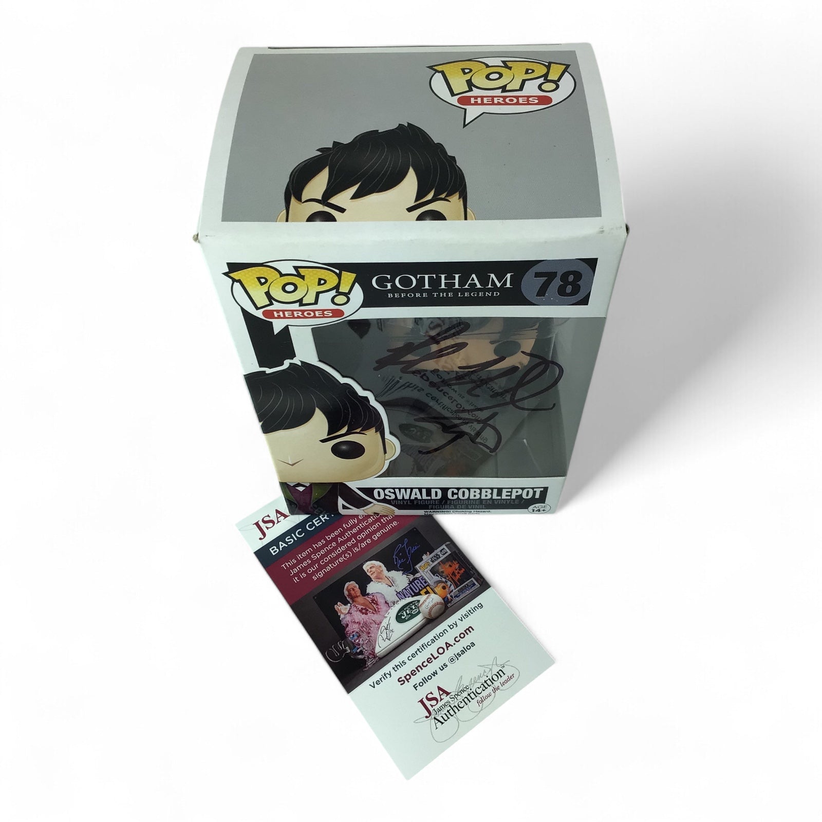 Signed Funko POP #78 Gotham Oswald Cobblepot by Robin Lord Taylor - JSA Certified