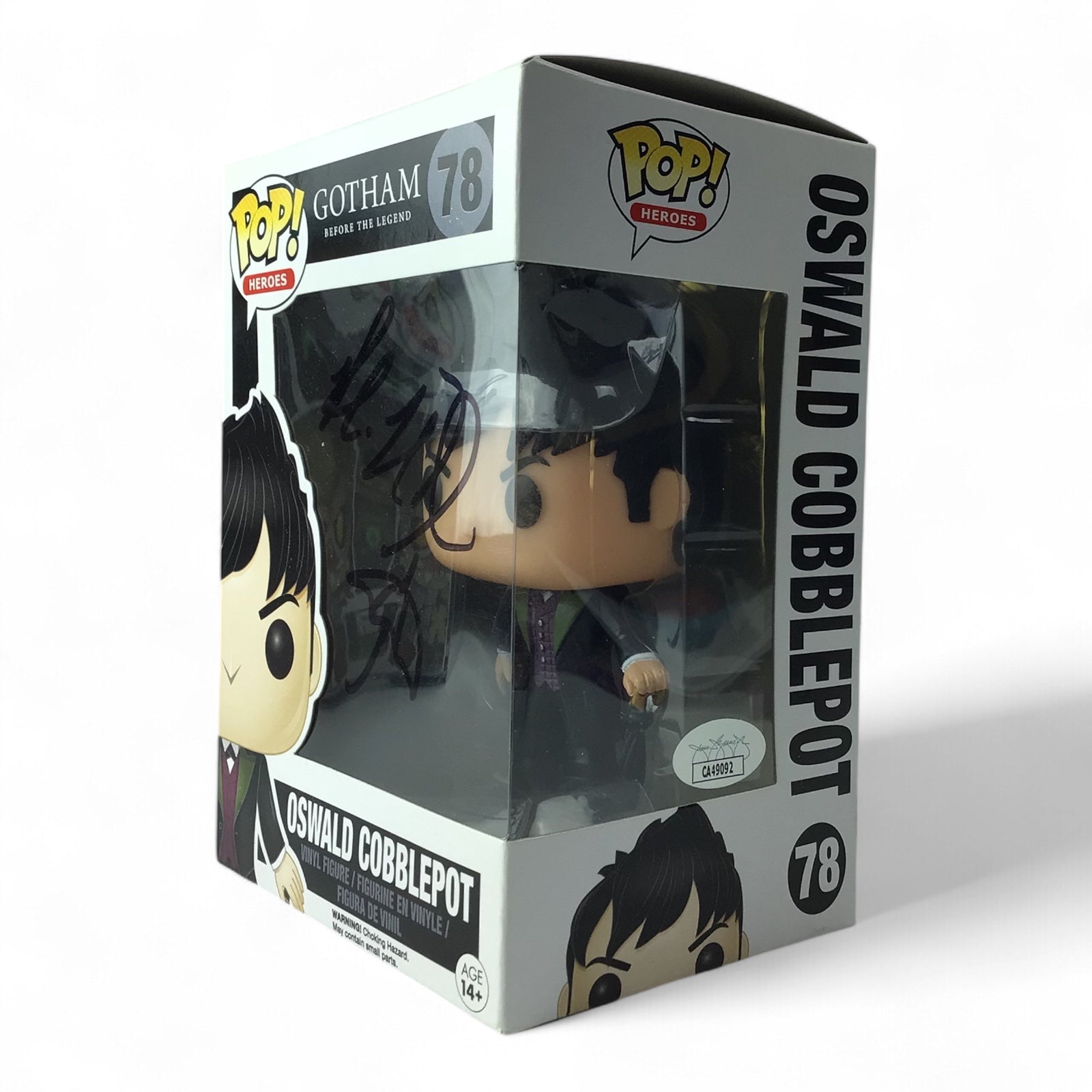 Signed Funko POP #78 Gotham Oswald Cobblepot by Robin Lord Taylor - JSA Certified