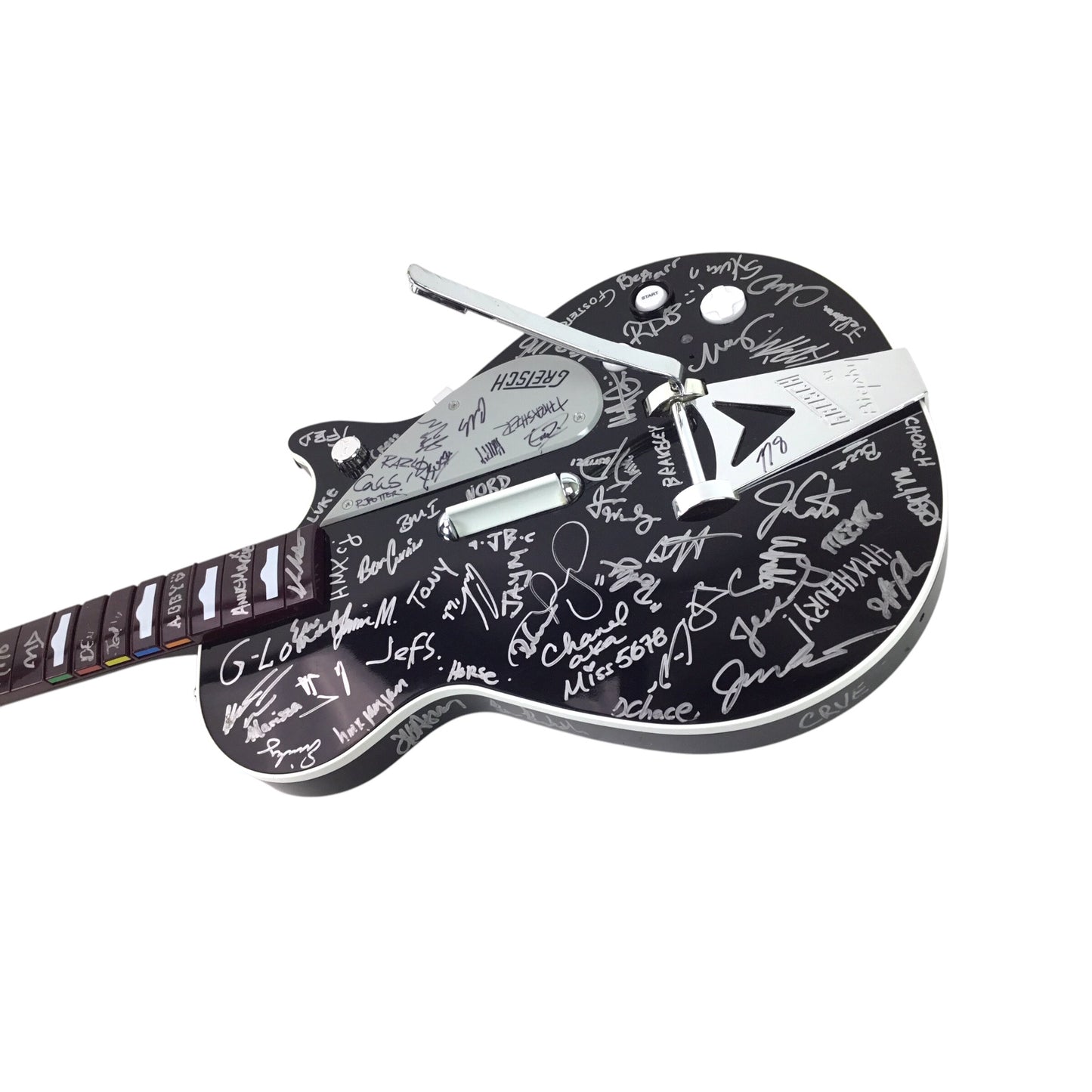 Signed Harmonix Rock Band Guitar - Development Team Autographed w/ Provenance
