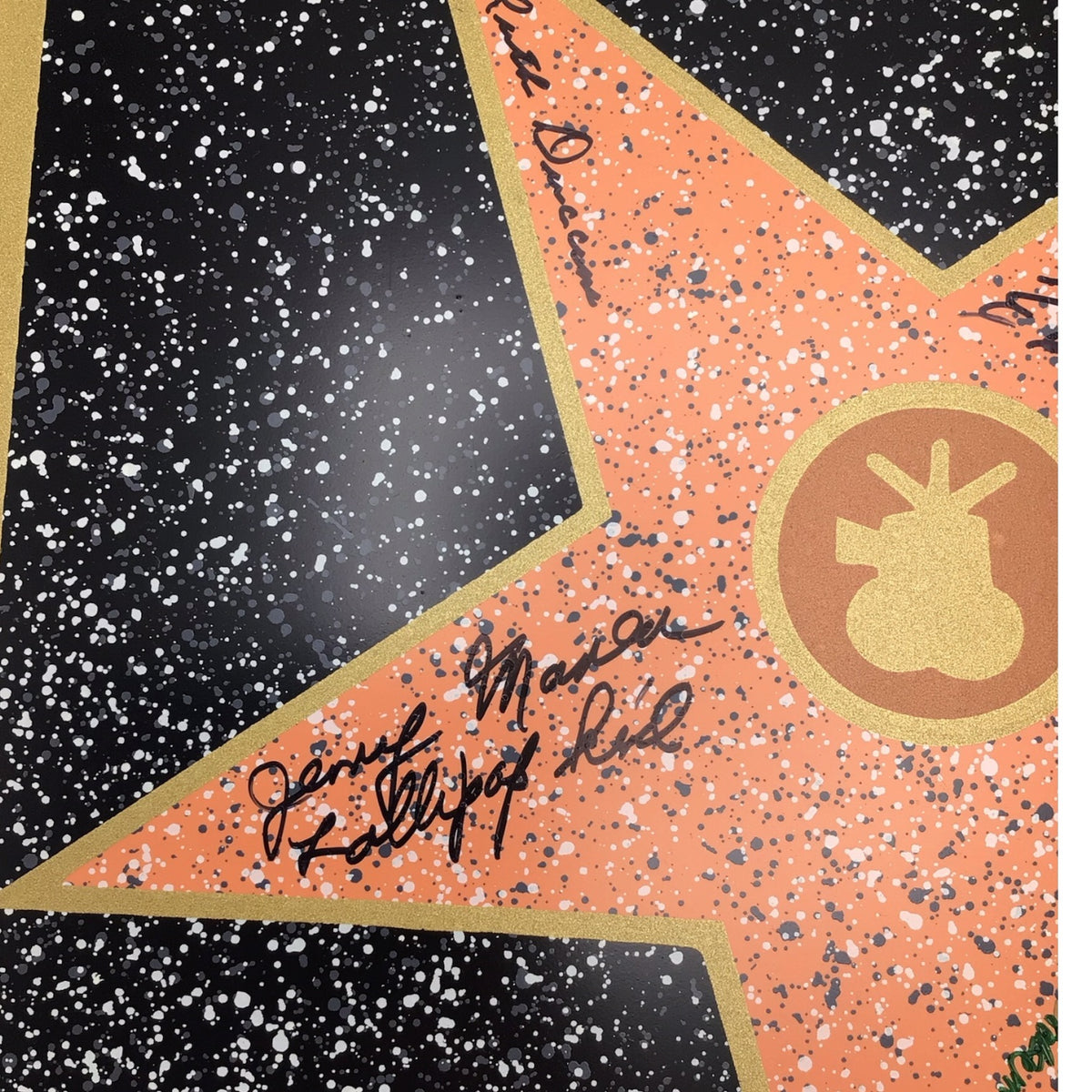 Signed Hollywood Star Print - Munchkins from Wizard of Oz