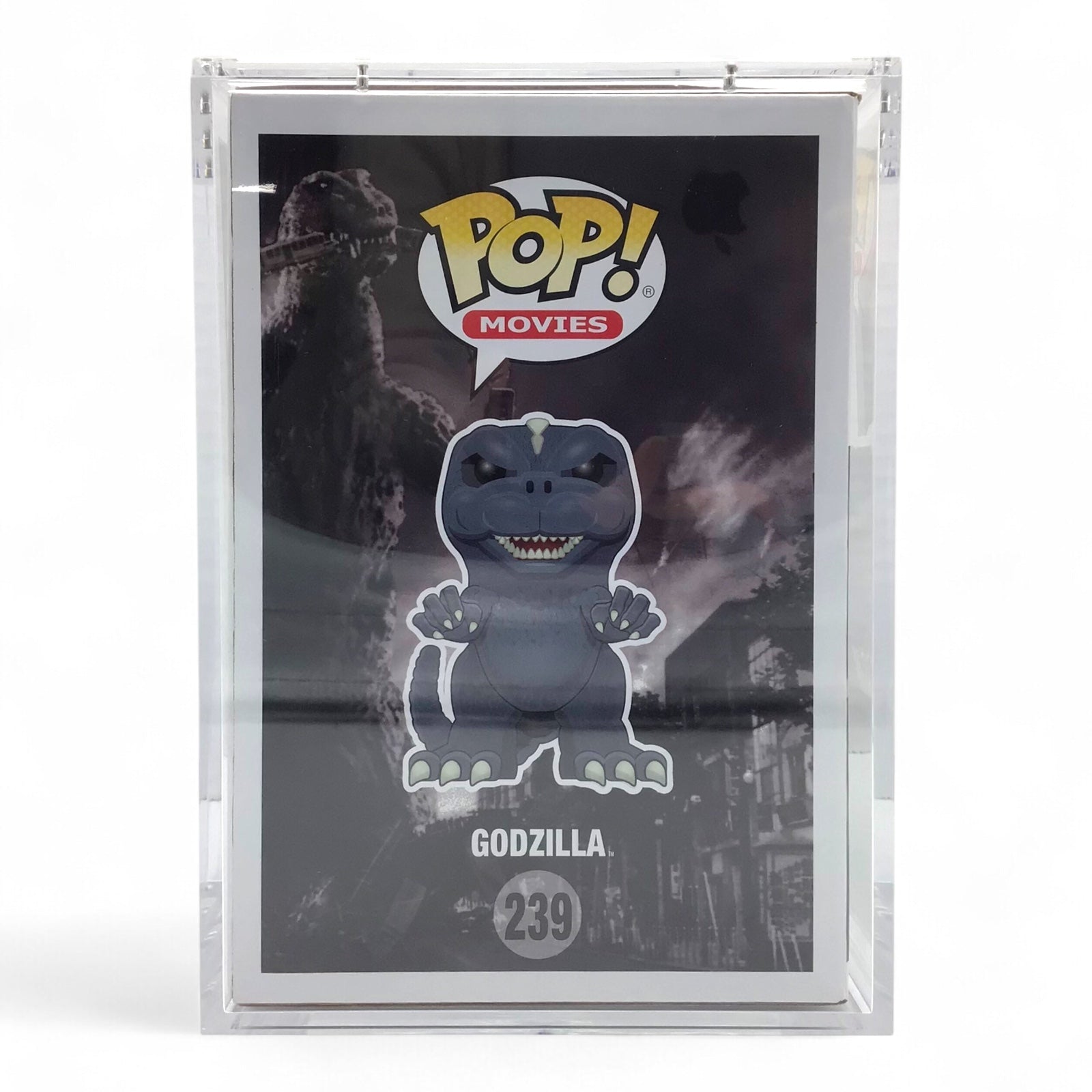 Signed Jumbo Funko POP Godzilla #239 by Matt Frank - Kaiju Inscription, JSA