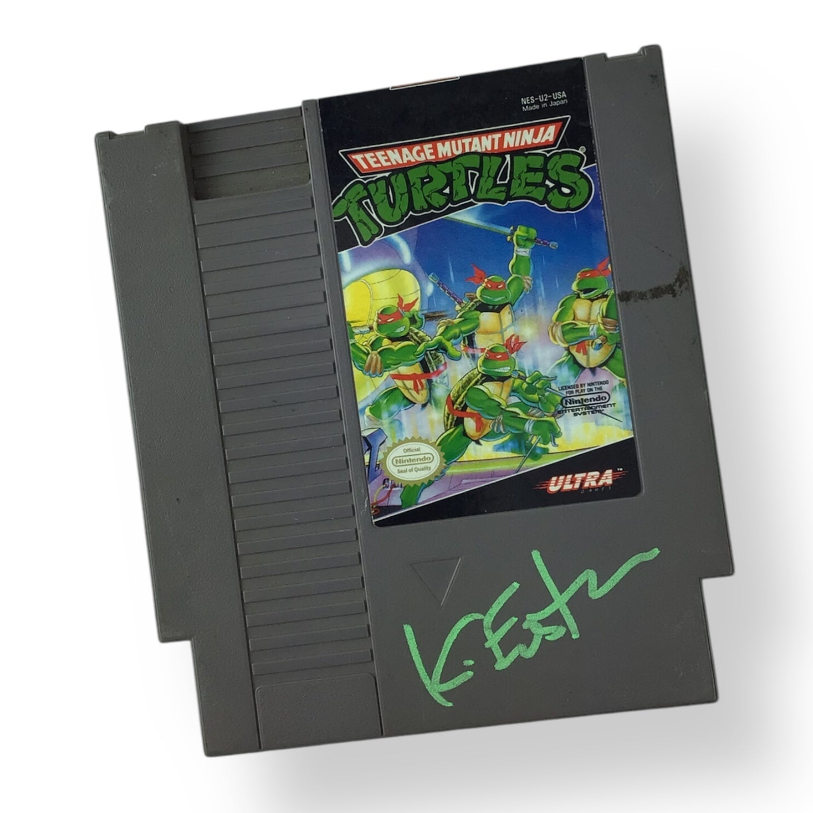 Signed Kevin Eastman TMNT Ultra Nintendo Cartridge - JSA Certified