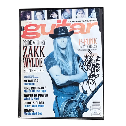 Signed Zakk Wylde Guitar Magazine (JSA Authenticated)