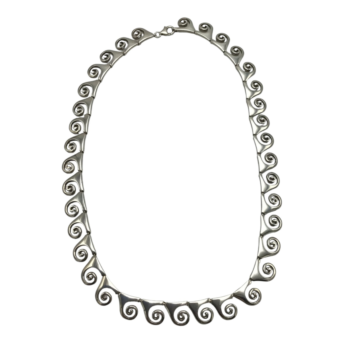 Silver Spiral Necklace - Sterling Silver 925
