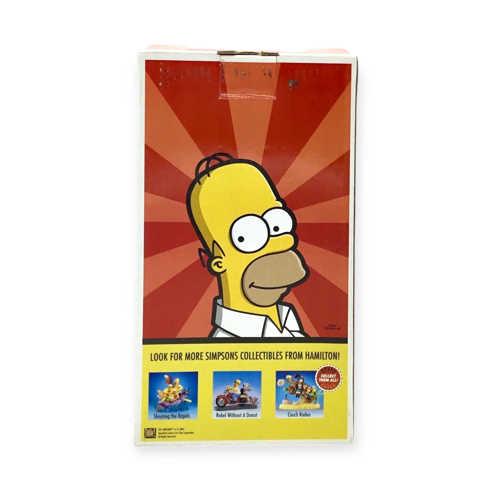 Simpsons: Oh Cruel Fate Homer Figurine - No Beer in Refrigerator - Hamilton Collection 2005