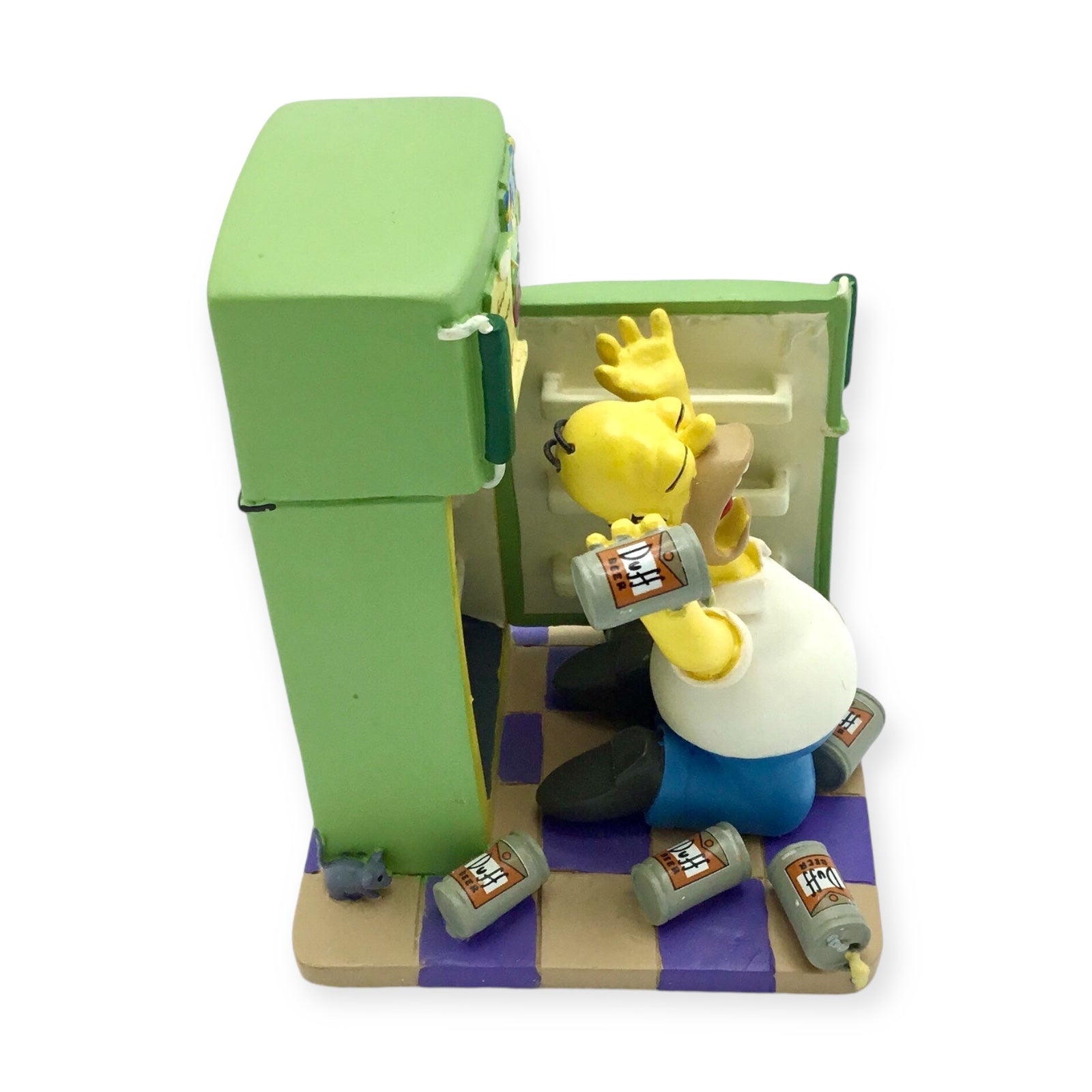 Simpsons: Oh Cruel Fate Homer Figurine - No Beer in Refrigerator - Hamilton Collection 2005