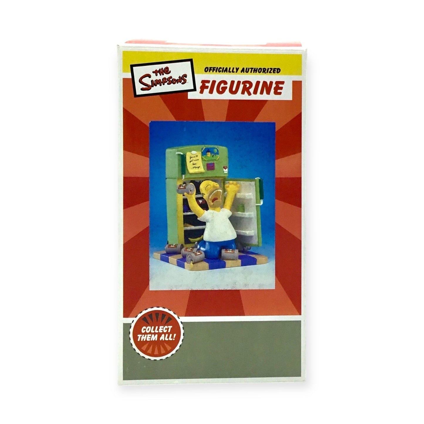 Simpsons: Oh Cruel Fate Homer Figurine - No Beer in Refrigerator - Hamilton Collection 2005