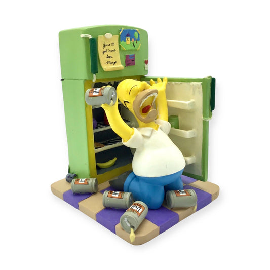 Simpsons: Oh Cruel Fate Homer Figurine - No Beer in Refrigerator - Hamilton Collection 2005