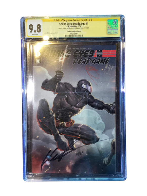 Snake Eyes: Deadgame #1 - CGC 9.8 - Edition C - signed by Rob Liefeld & Ray Park