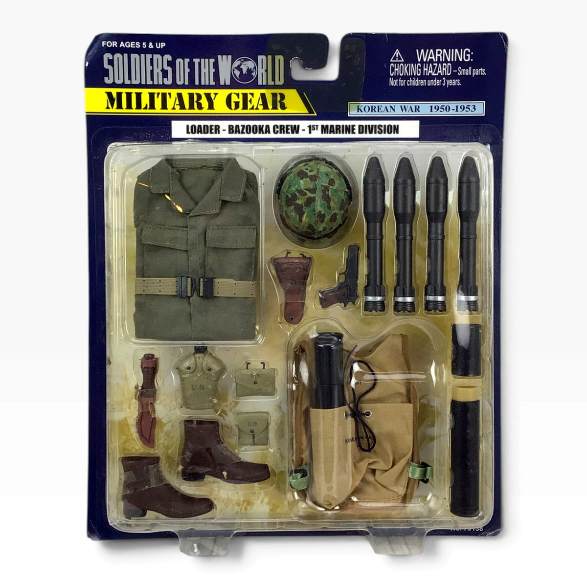 Soldiers of the World Korean War Loader Bazooka Crew Gear Set – 1st Marine Division (2003) #79138