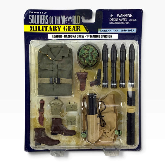 Soldiers of the World Korean War Loader Bazooka Crew Gear Set – 1st Marine Division (2003) #79138