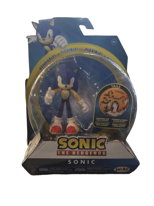 Sonic The Hedgehog 4" Action Figure Bendable - Jakks Pacific