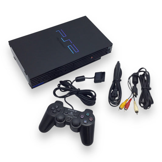 Sony PlayStation 2 Console (Original Model) Black with Cables & Controller – Tested Working