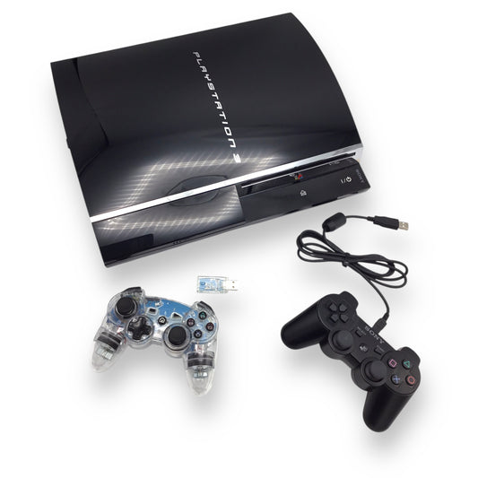 Sony PlayStation 3 PS3 60GB CECHE01 Console w/ Cables & 2 Controllers – Tested