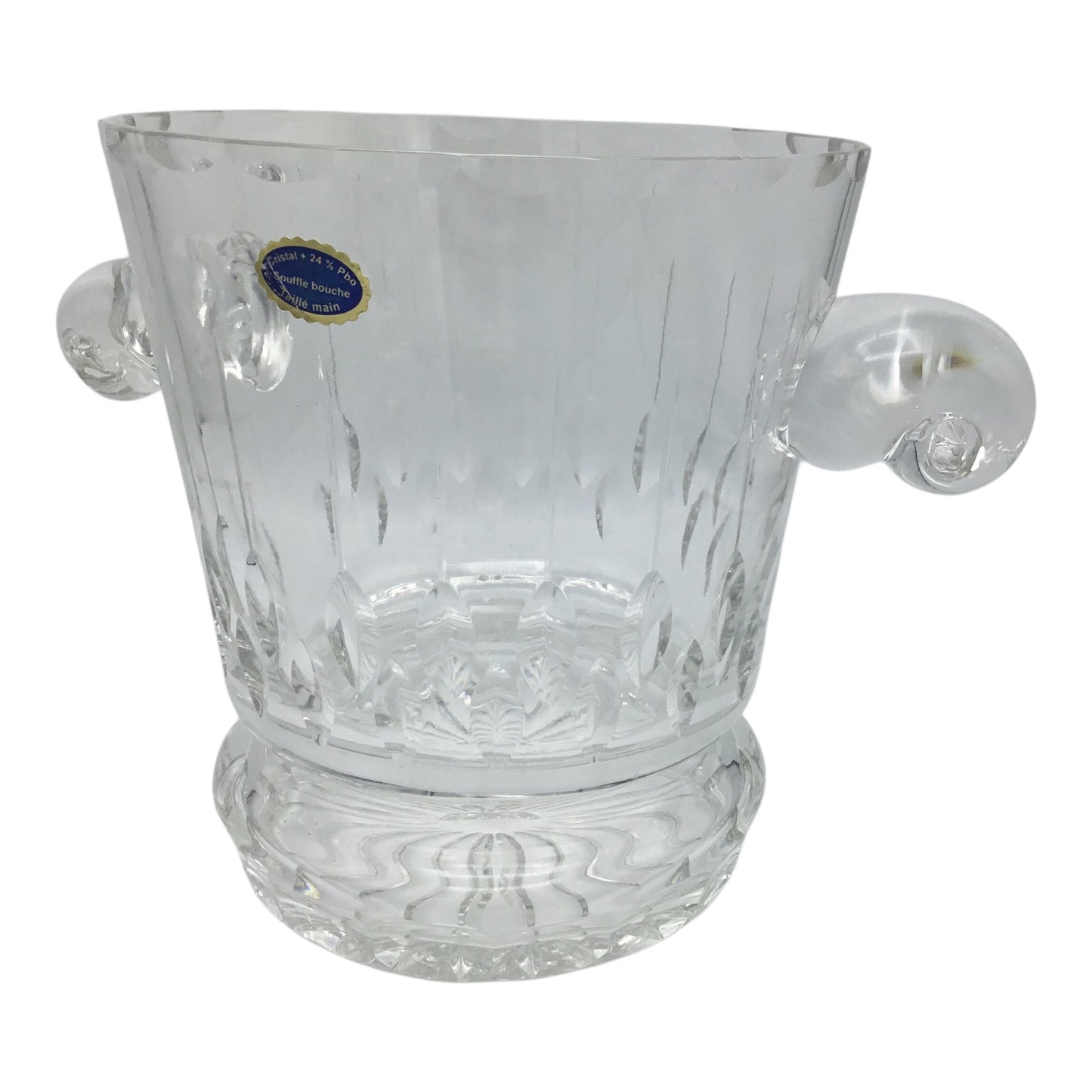 Soufflé-Bouche Crystal Champagne Bucket “Maeva” – Hand Cut Crystal (Model 104, Excellent Condition)