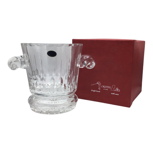 Soufflé-Bouche Crystal Champagne Bucket “Maeva” – Hand Cut Crystal (Model 104, Excellent Condition)