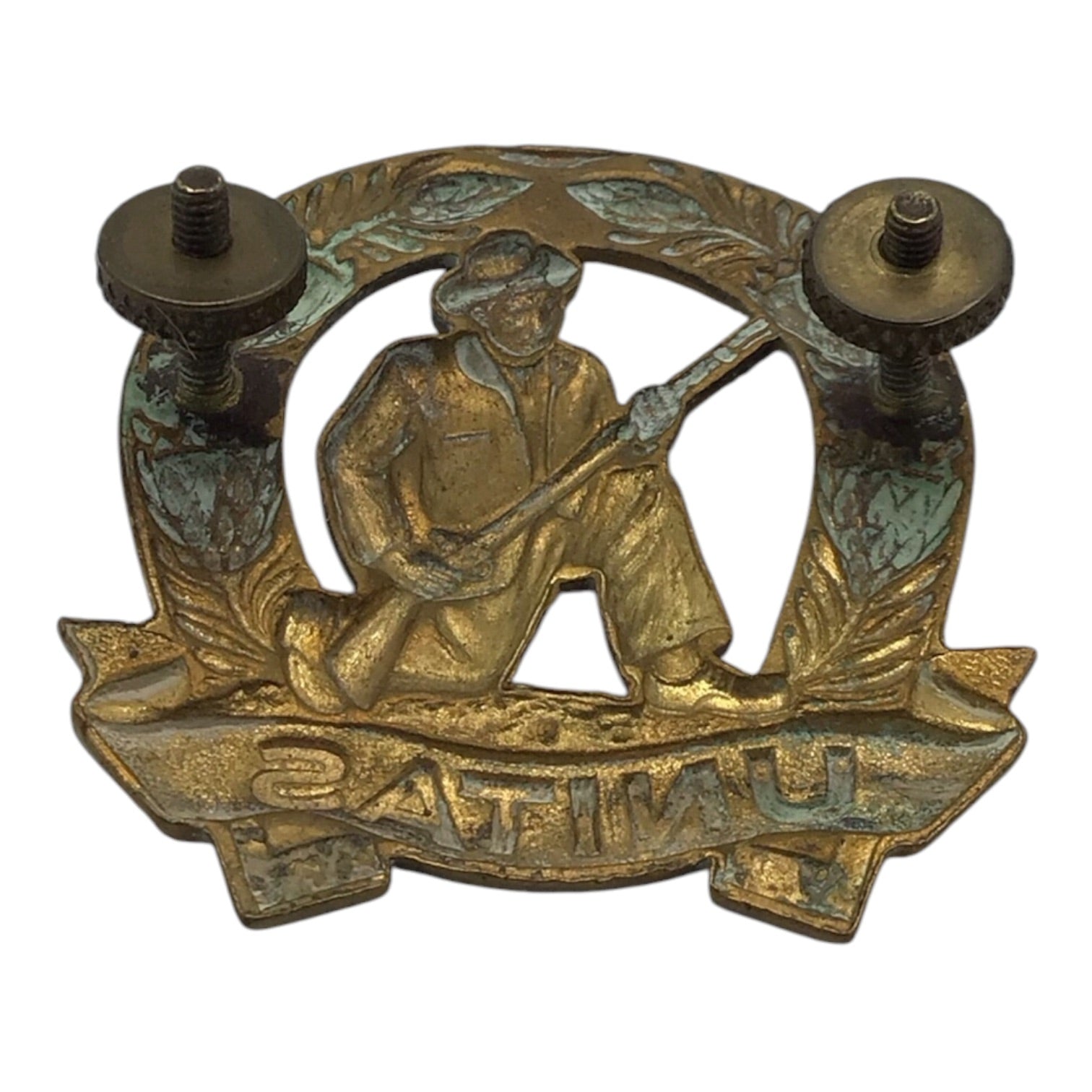 South African Commonwealth Boer Soldier Cap Badge | “UNITAS”