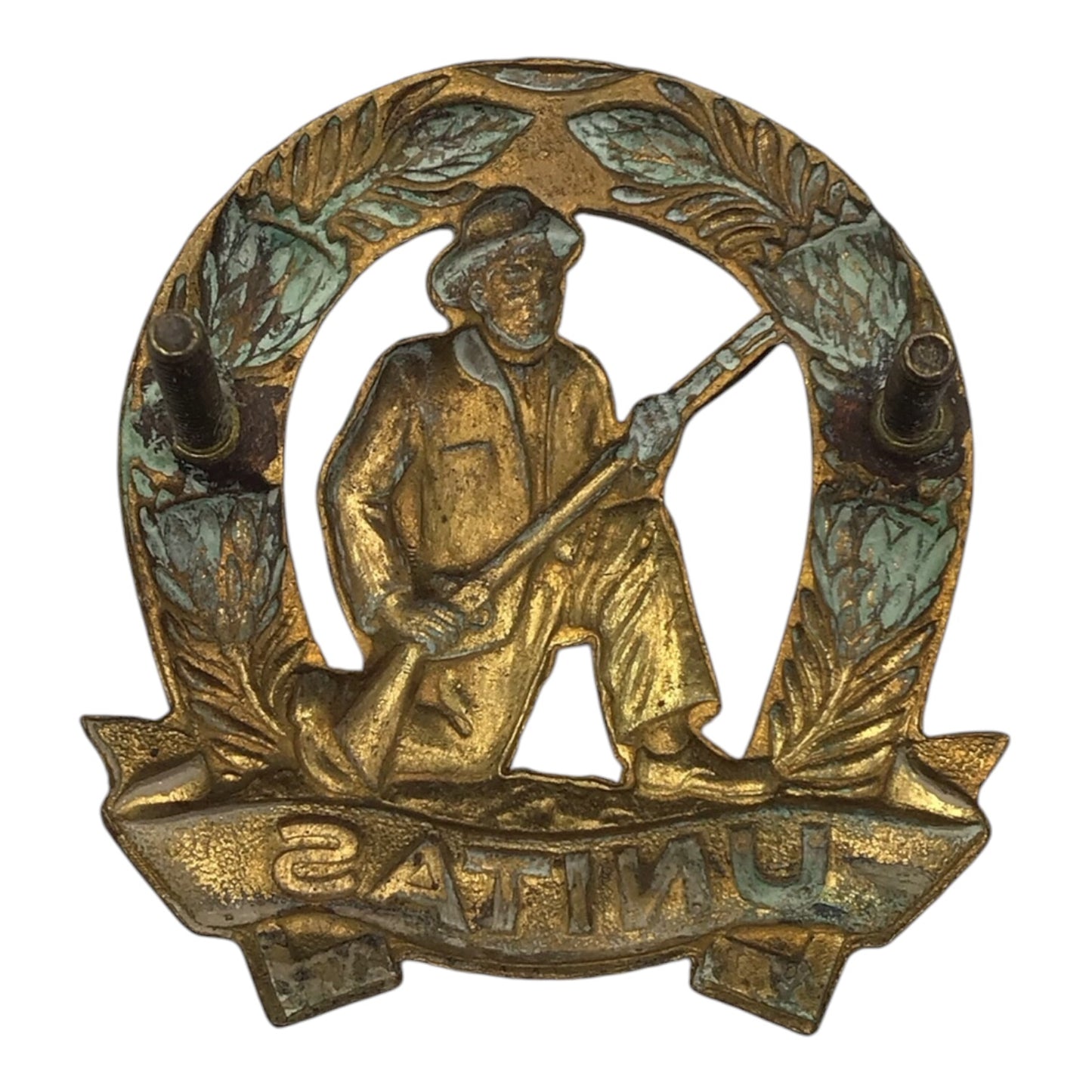 South African Commonwealth Boer Soldier Cap Badge | “UNITAS”