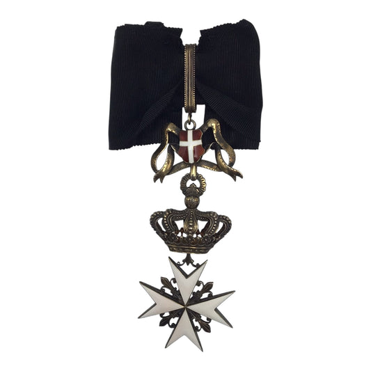Sovereign Order of Knights of Malta Magistral Commander Cross Neck Badge w/ Award Box