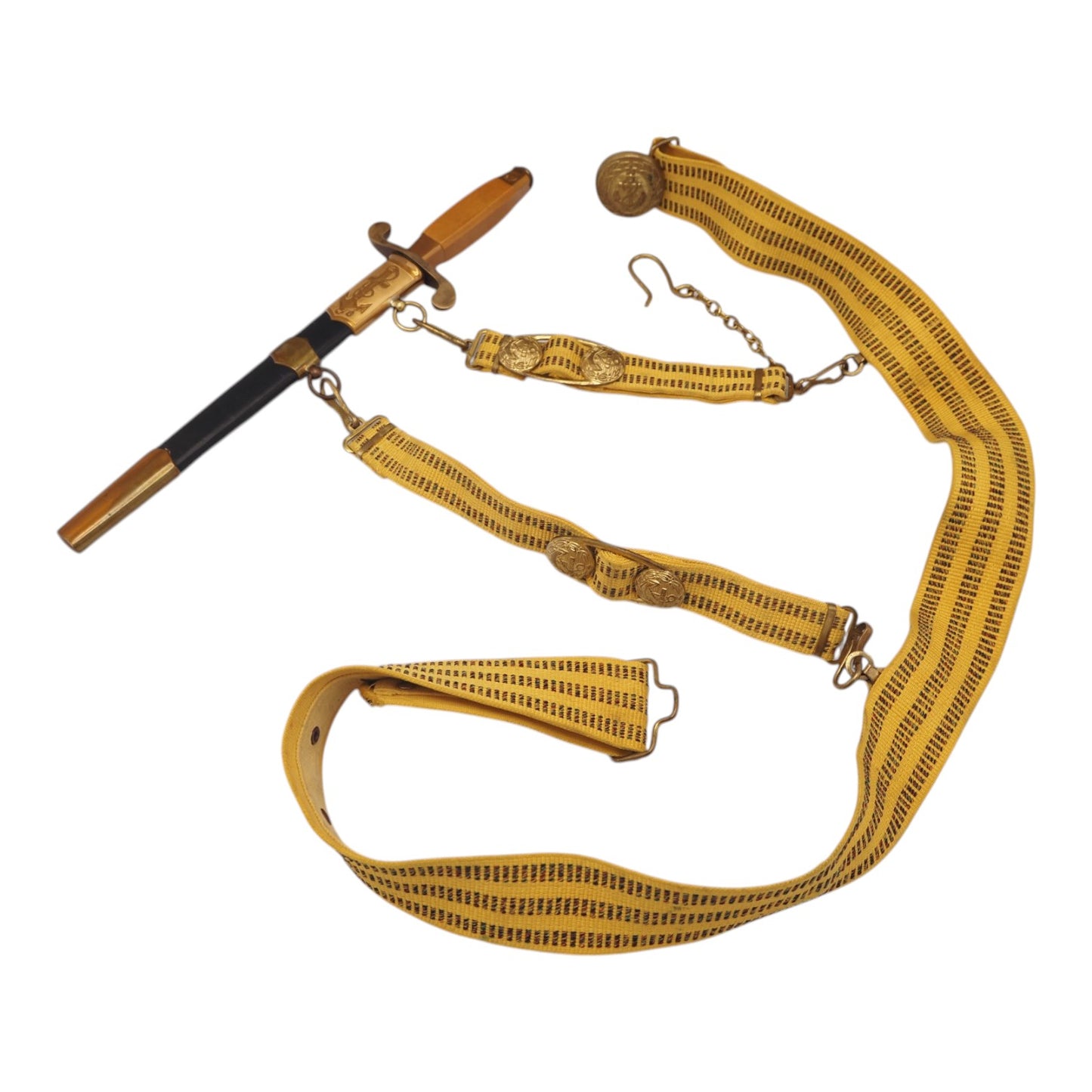 Soviet Russian Cold War Naval Officer’s Dagger with Belt and Hangers