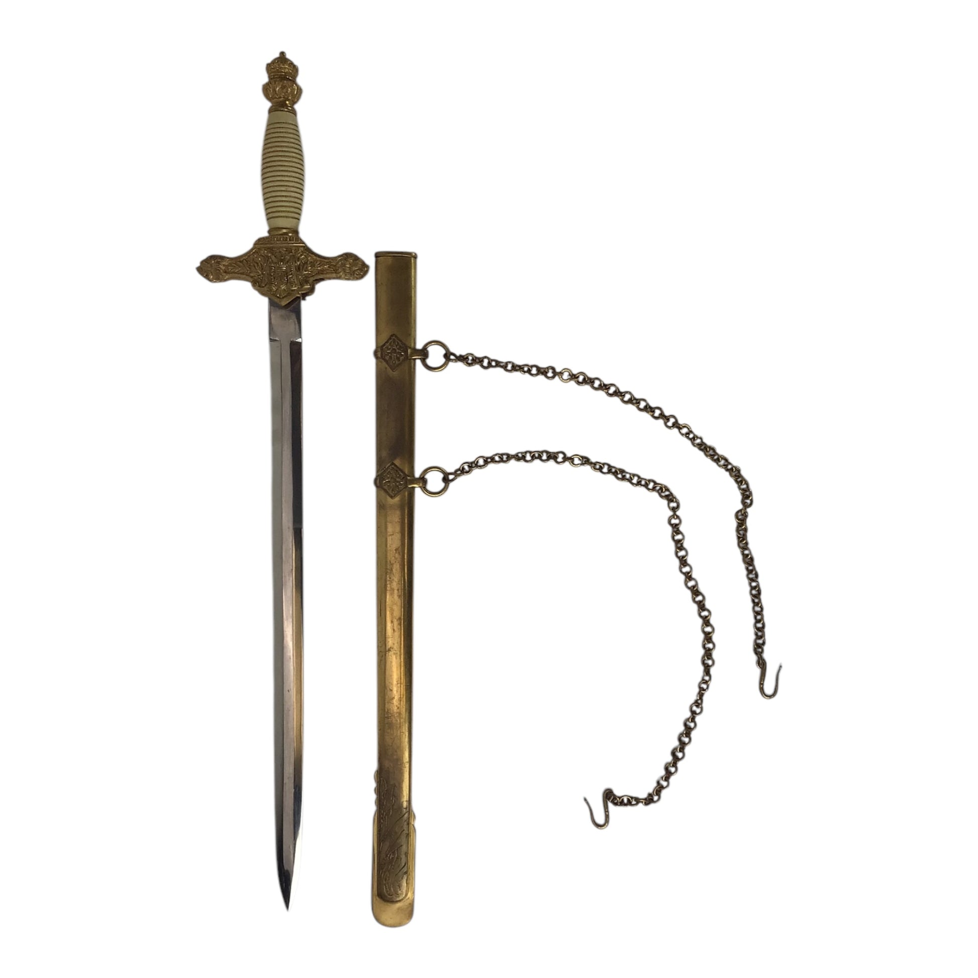 Spanish Military Academy Officer Cadet Dagger Model 1940 w/ Sheath