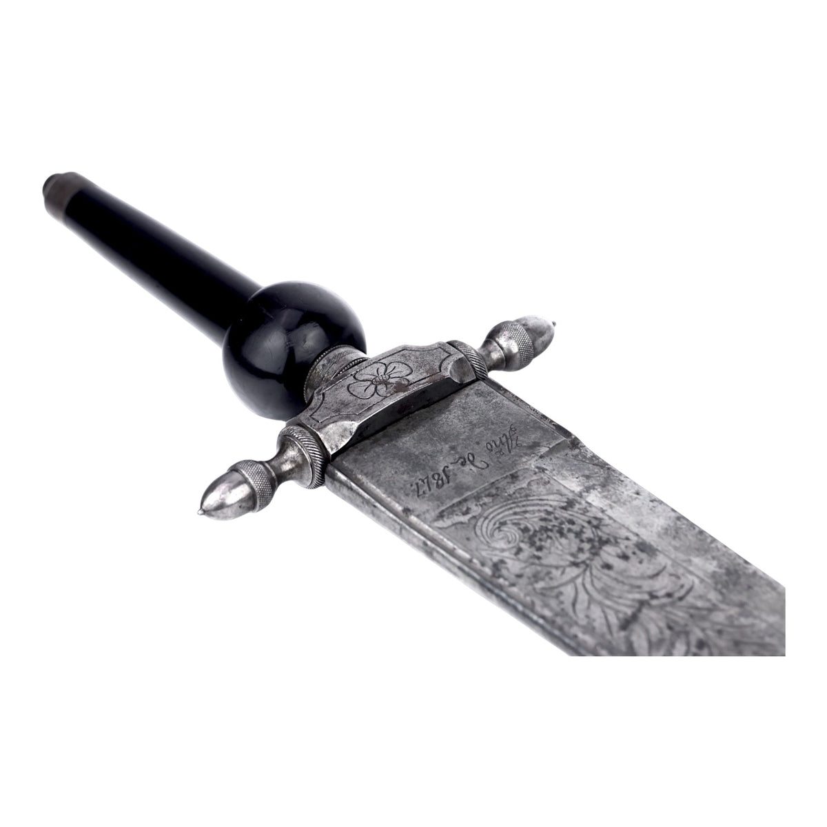 Spanish Plug Bayonet with Toledo-Stamped 1847 Blade