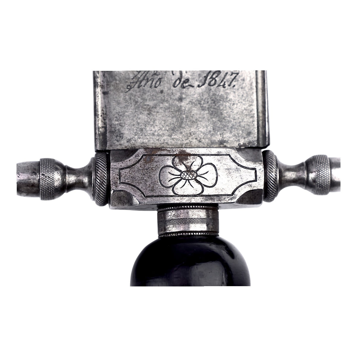 Spanish Plug Bayonet with Toledo-Stamped 1847 Blade