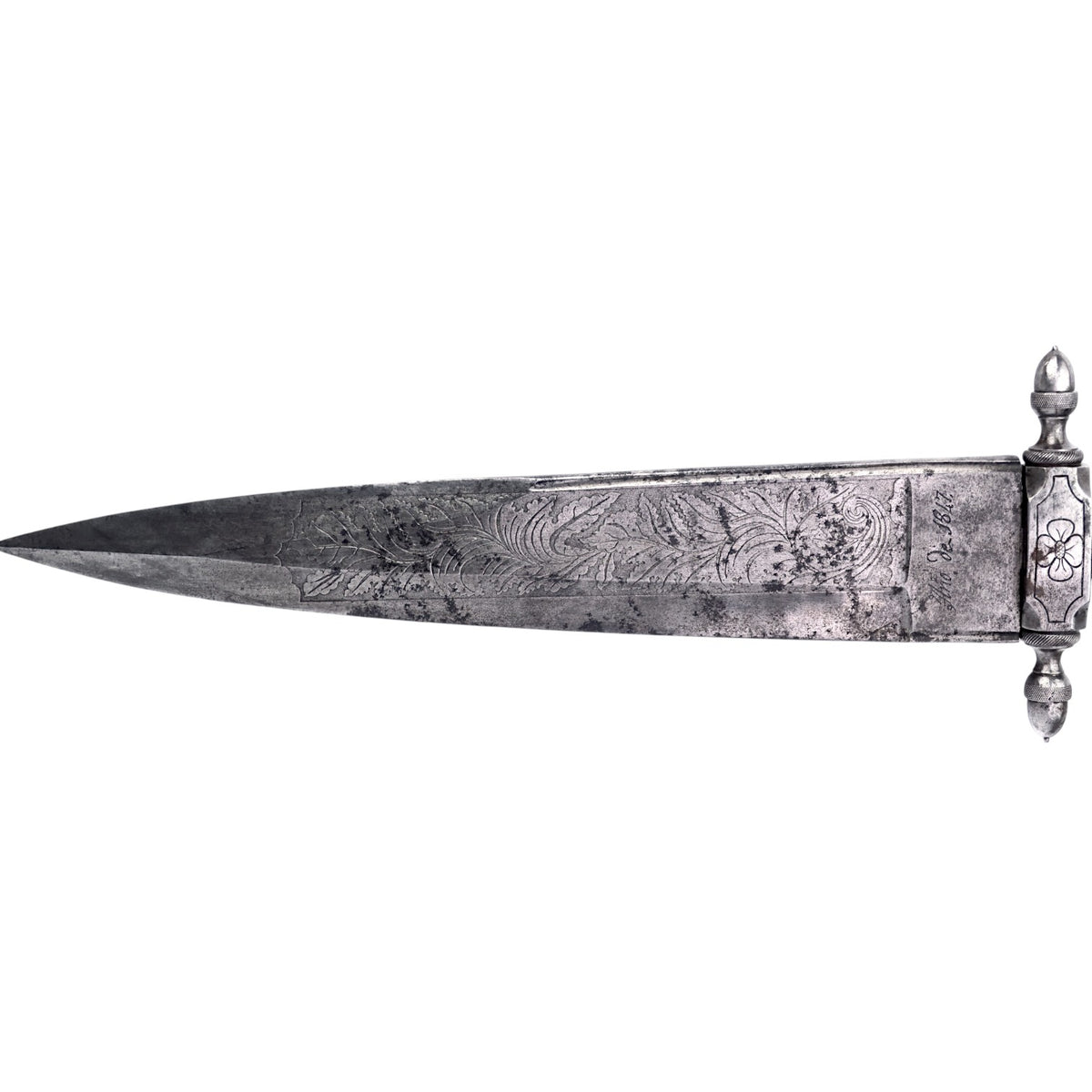Spanish Plug Bayonet with Toledo-Stamped 1847 Blade