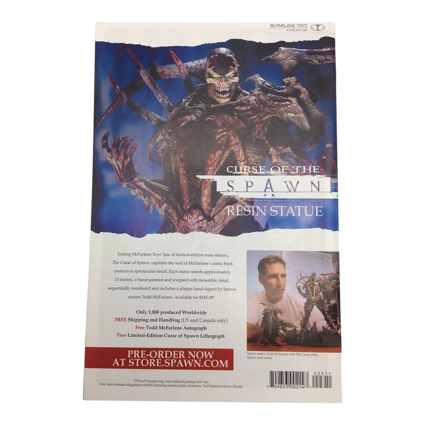 Spawn #223 Image Comics 20th Anniversary Comic – Near Mint
