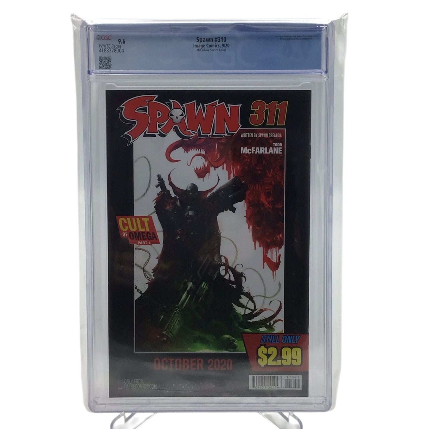 Spawn #310 McFarlane Sketch Cover - CGC Graded 9.6