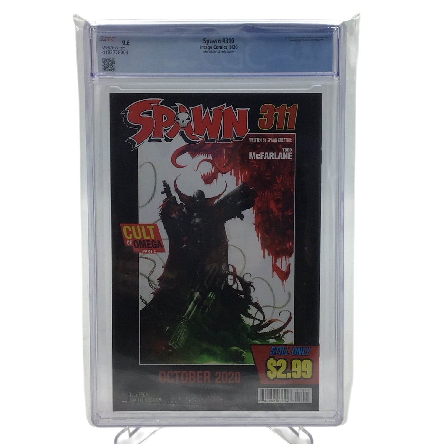 Spawn #310 McFarlane Sketch Cover - CGC Graded 9.6