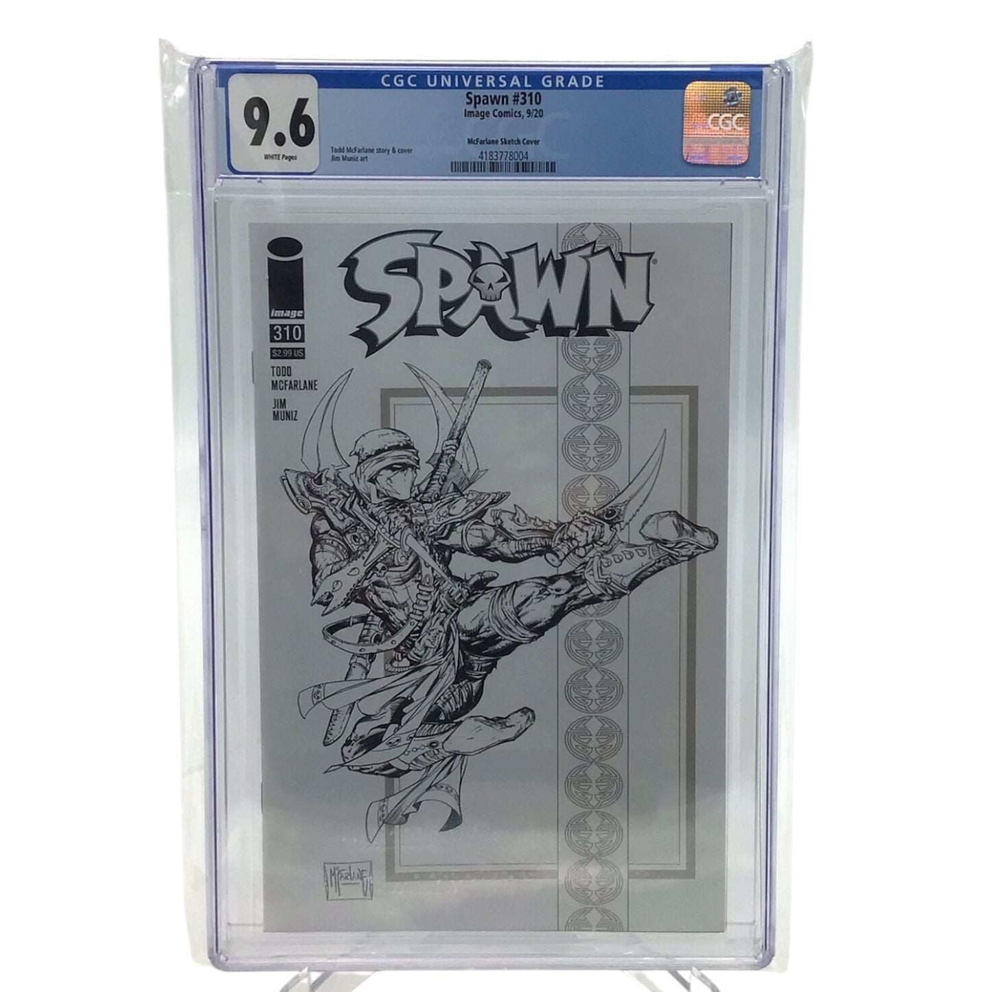 Spawn #310 McFarlane Sketch Cover - CGC Graded 9.6