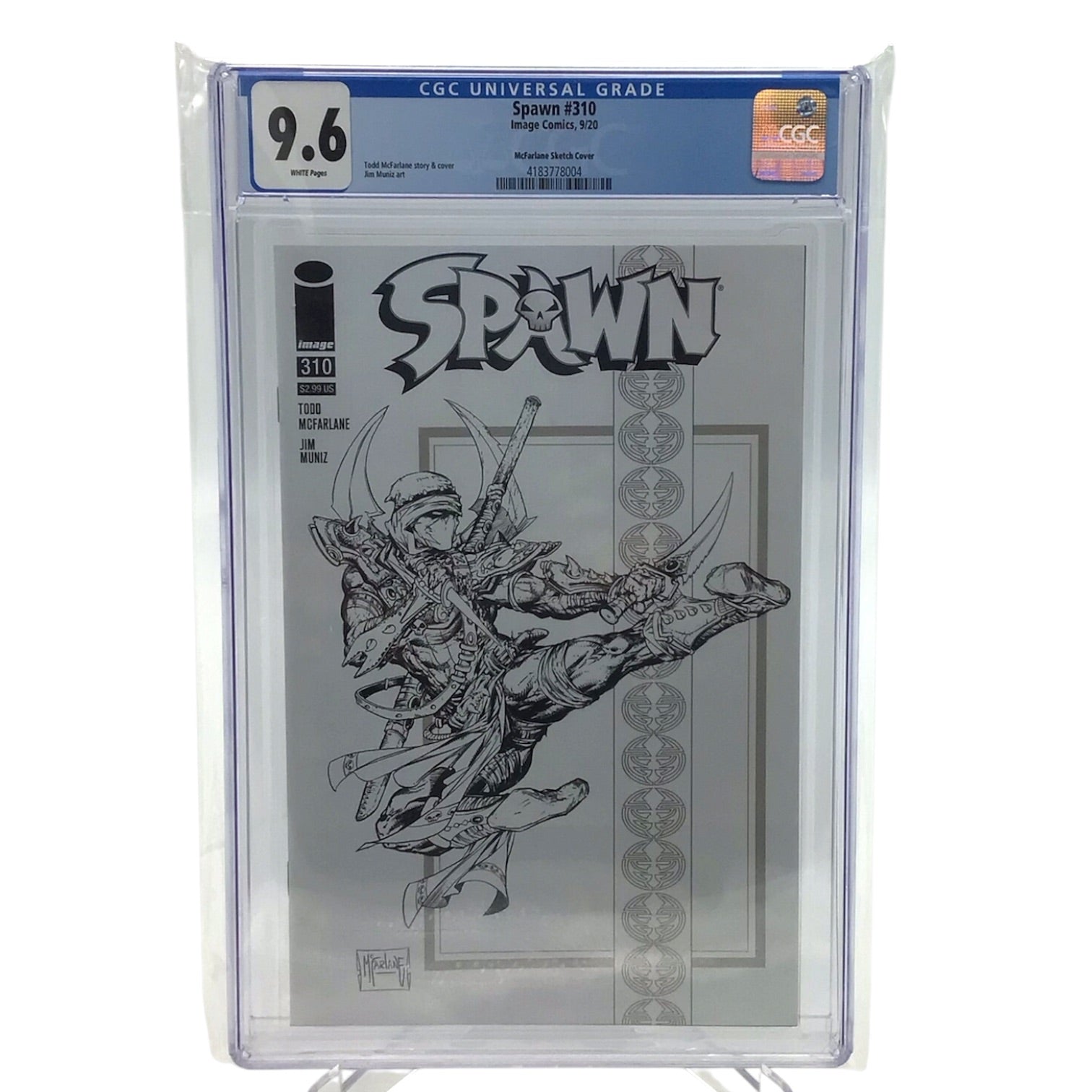 Spawn #310 McFarlane Sketch Cover - CGC Graded 9.6