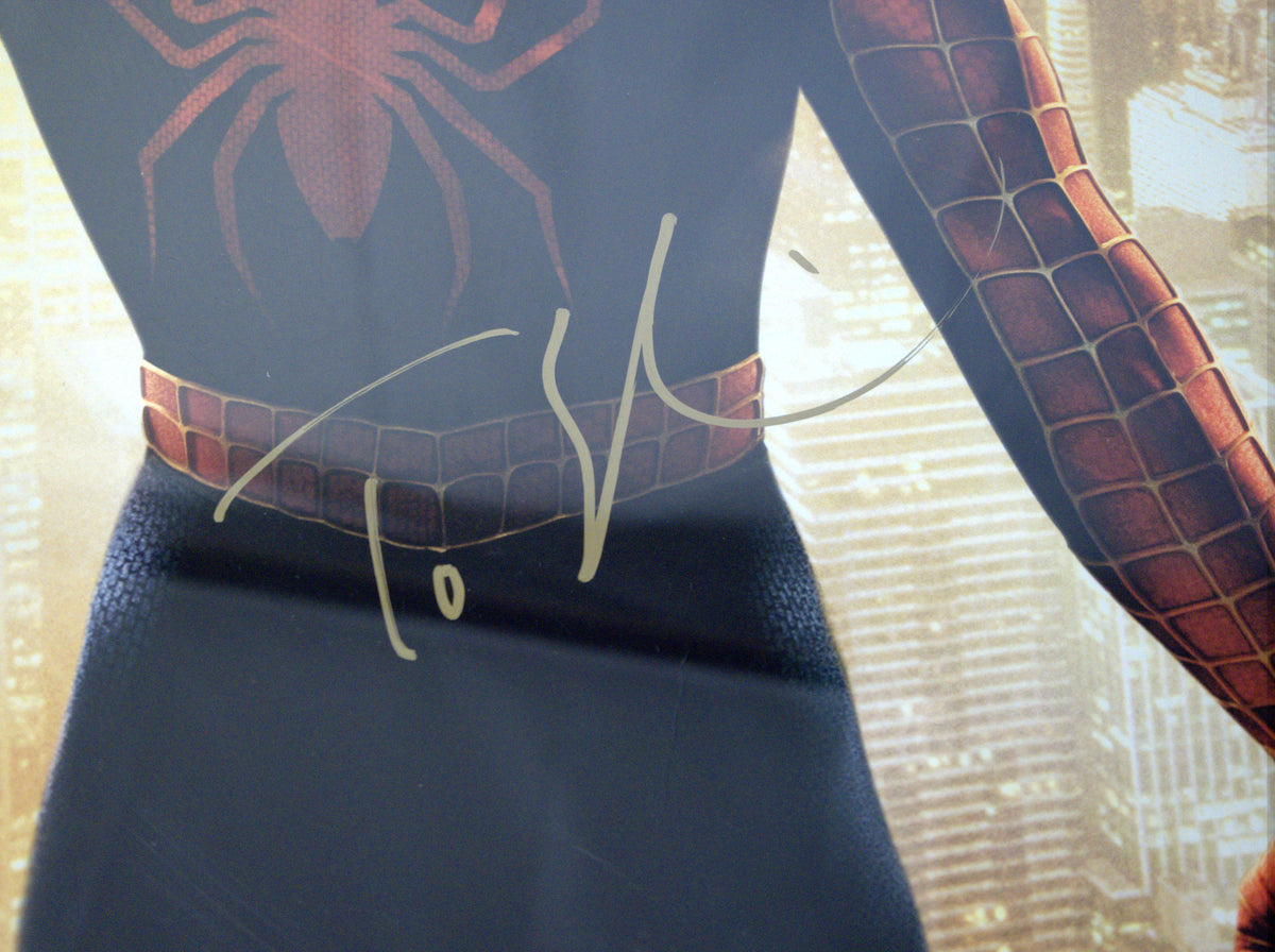 Spider-Man 2 (2004) Signed & Framed Poster – 12 Signatures with COA, Tobey Maguire, Kirsten Dunst, Bruce Campbell, Sam Raimi