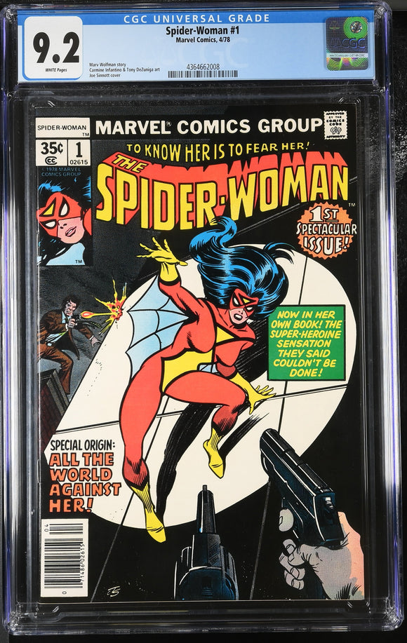 Spider-Woman #1 - Marvel 1978 - CGC 9.2 - 