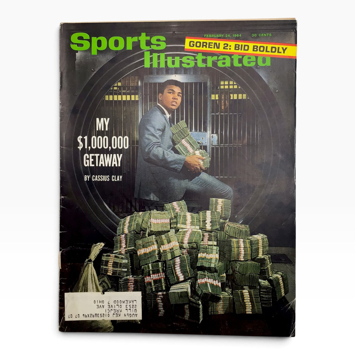 Sports Illustrated February 24, 1964 - Muhammad Ali Cover - Vintage Sports Magazine