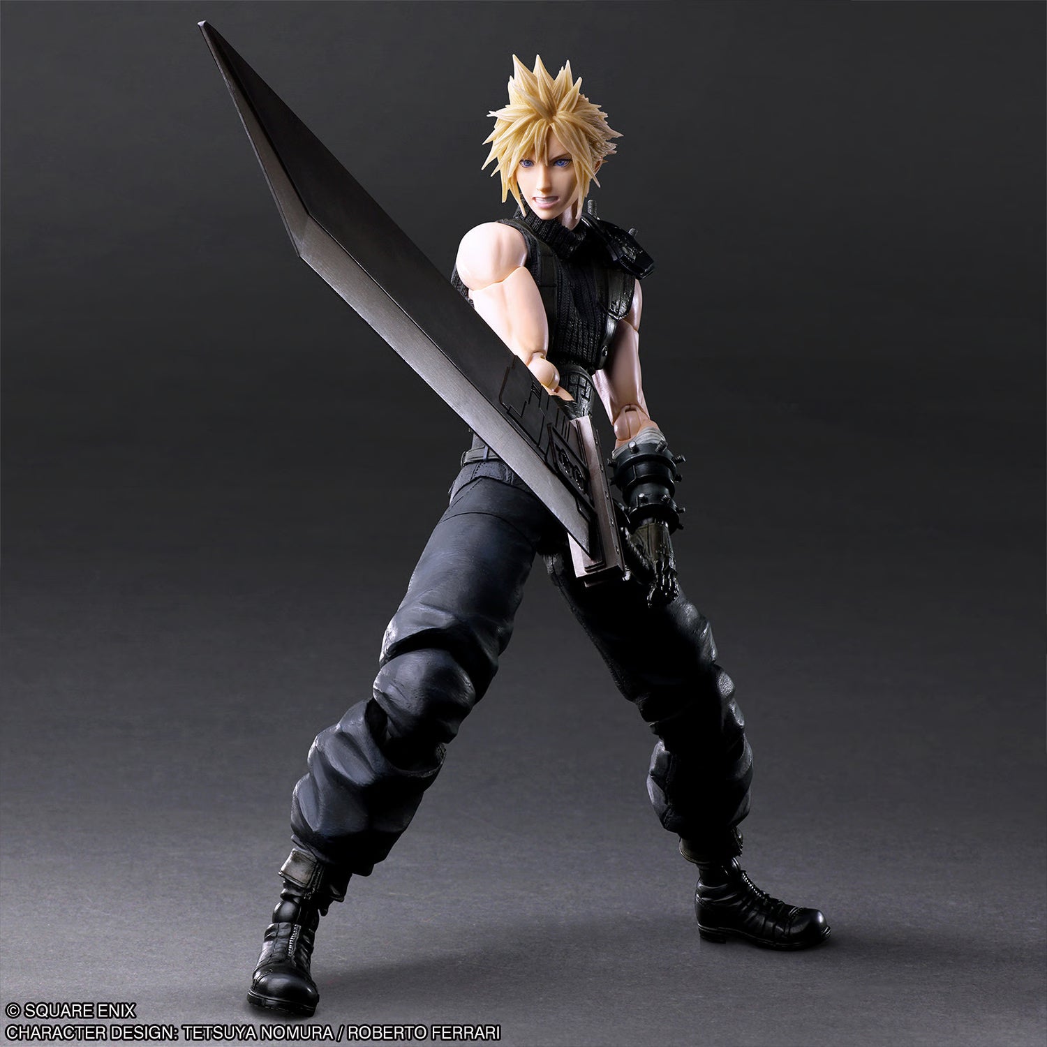Square Enix Final Fantasy VII Rebirth: Cloud Strife Play Arts Kai Action Figure New in Box